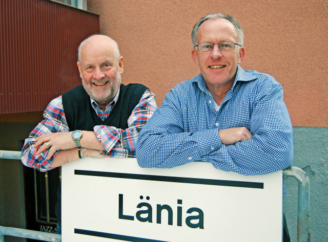 Anders Röstlund och Olle Hansson på Länia i Gävle.