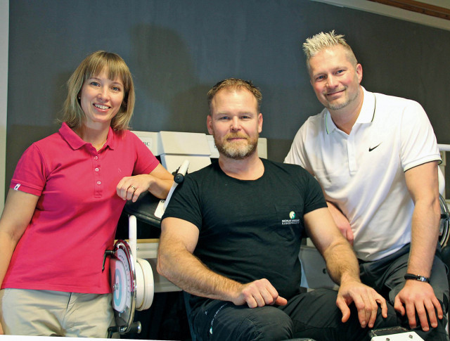 Fr. v. Petra Nässelqvist , Nichlas Bergqvist och Magnus Ehrenström.