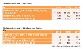 Bilaga till rapporten, avskrivna brott